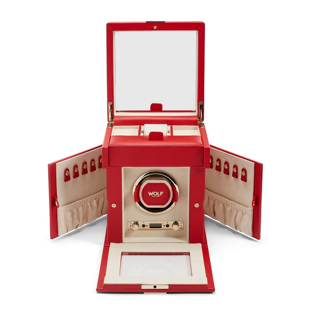 Palermo Single Watch Winder with Jewelry Storage