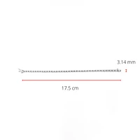 Tracking - 10K White Gold 1.50 Carat Diamond Tennis Bracelet, 7"