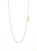 10K Initial Pendant - Letter A / Gold