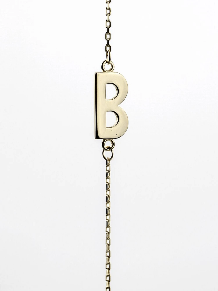 10K Initial Pendant - Letter A / Gold