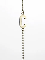 10K Initial Pendant - Letter A / Gold