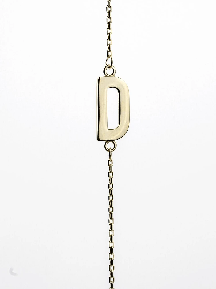10K Initial Pendant - Letter A / Gold