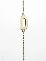 10K Initial Pendant - Letter A / Gold