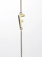 10K Initial Pendant - Letter A / Gold