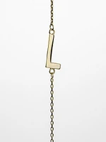 10K Initial Pendant - Letter A / Gold