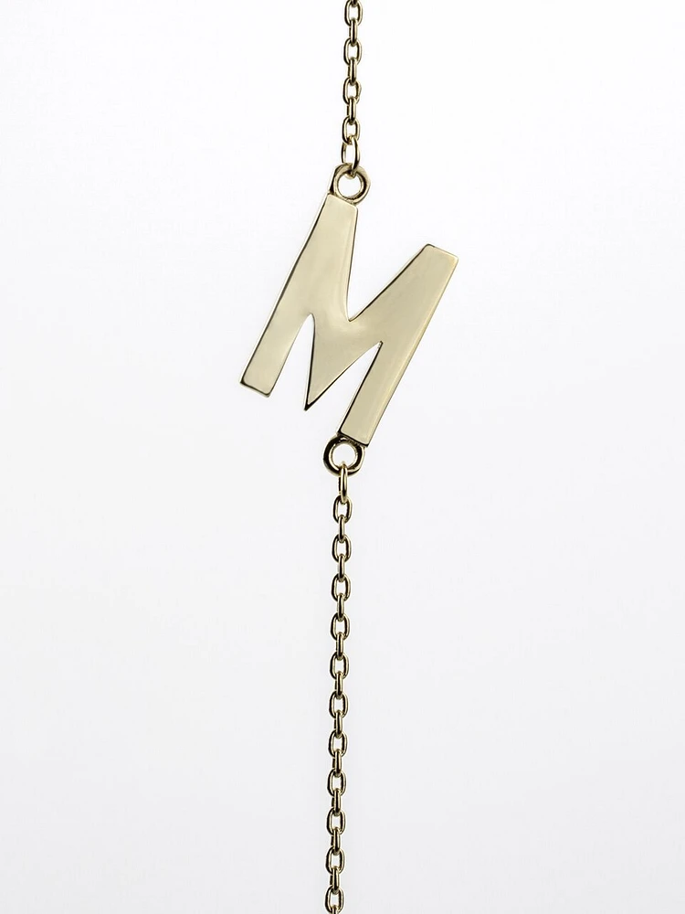 10K Initial Pendant - Letter A / Gold