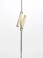 10K Initial Pendant - Letter A / Gold