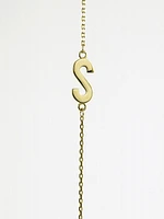 10K Initial Pendant - Letter A / Gold