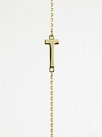 10K Initial Pendant - Letter A / Gold