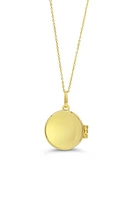 10K Yellow Gold Round Locket