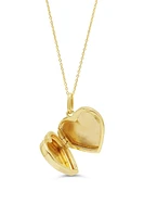 10K Yellow Gold Heart Locket