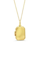 10K Yellow Gold Rectangle Locket