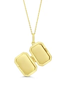 10K Yellow Gold Rectangle Locket