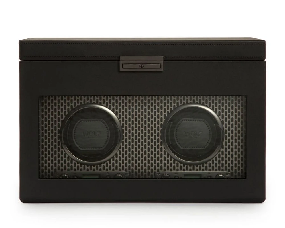 Axis Double Watch Winder with Storage 