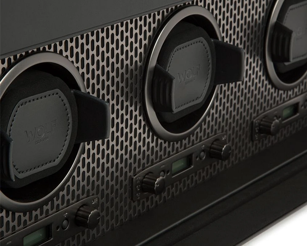 Axis Triple Watch Winder with Storage 