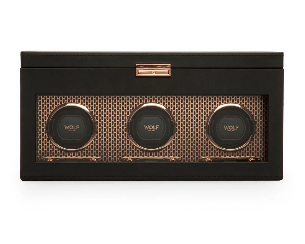 Axis Triple Watch Winder with Storage 