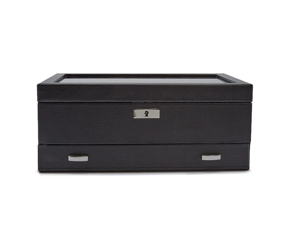 Roadster 10 Piece Watch Box with Drawer