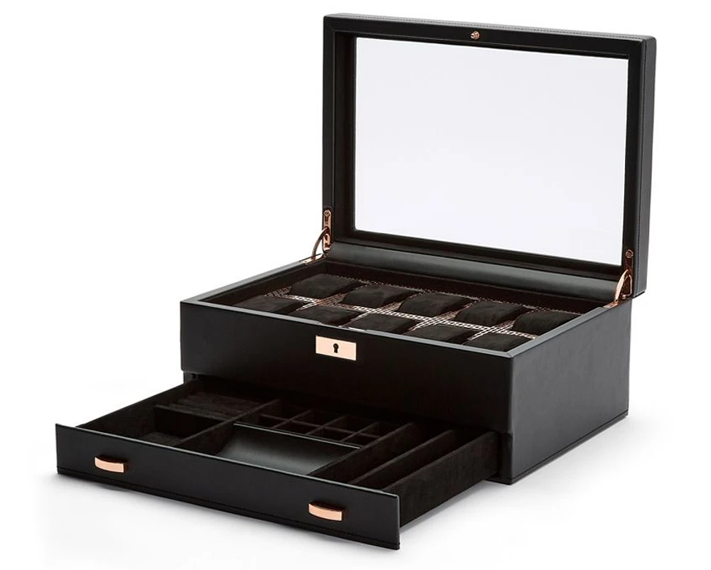 Axis 10 Piece Watch Box with Drawer 
