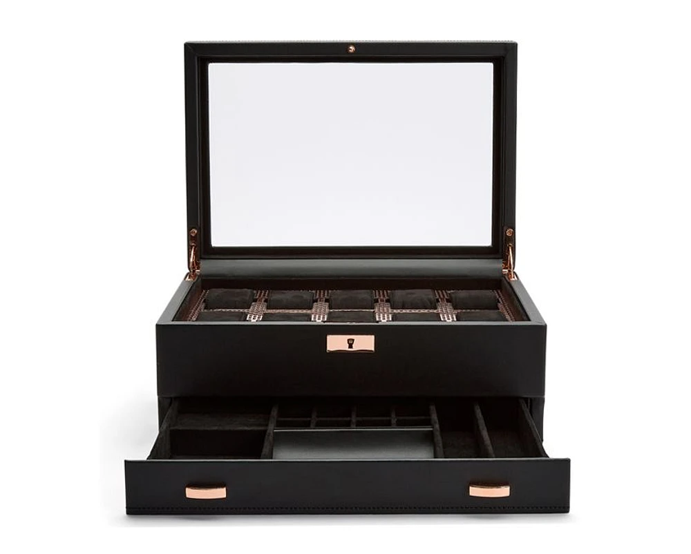 Axis 10 Piece Watch Box with Drawer 