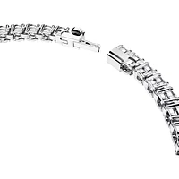 Swarovski Matrix Tennis bracelet, Round cut, White, Rhodium plated - 5648937