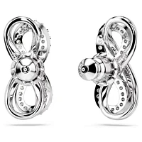 Swarovski - Hyperbola stud earrings, Infinity, White, Rhodium plated - 5687269/5689648 (SS)