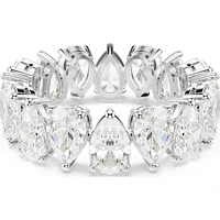 Swarovski - Matrix Vittore ring, Pear cut, White, Silver-tone finish 5689469