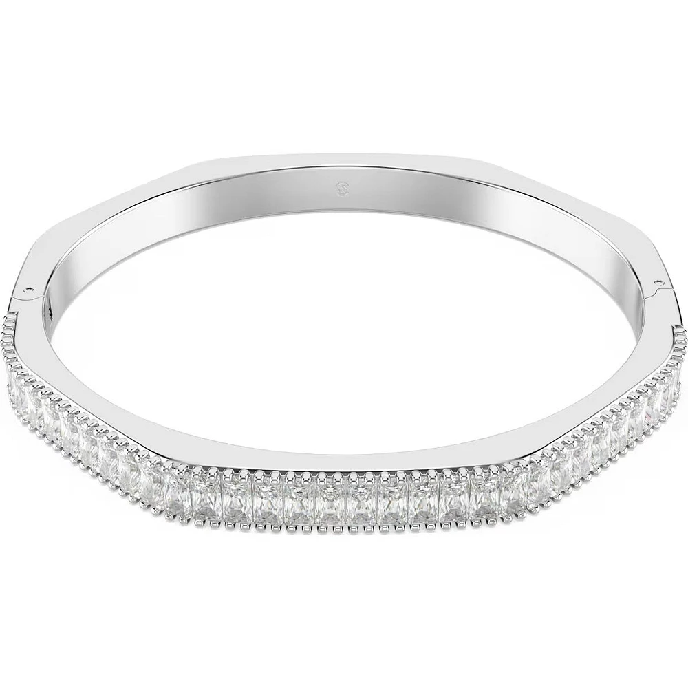 Swarovski - Matrix bangle, Baguette cut, White, Rhodium plated 5705784