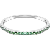 Swarovski - Matrix bangle, Baguette cut, Green, Rhodium plated 5705785