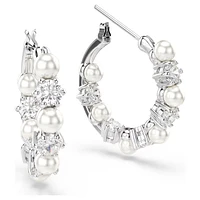 Swarovski Matrix Pearl Hoop Earrings - 5709256/5720885 (SS)