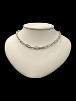 925 Sterling Silver 5.6mm 20" Paperclip Link Chain