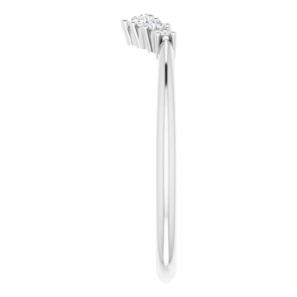 14K White, Yellow or Rose Gold 0.50cttw Diamond Ring