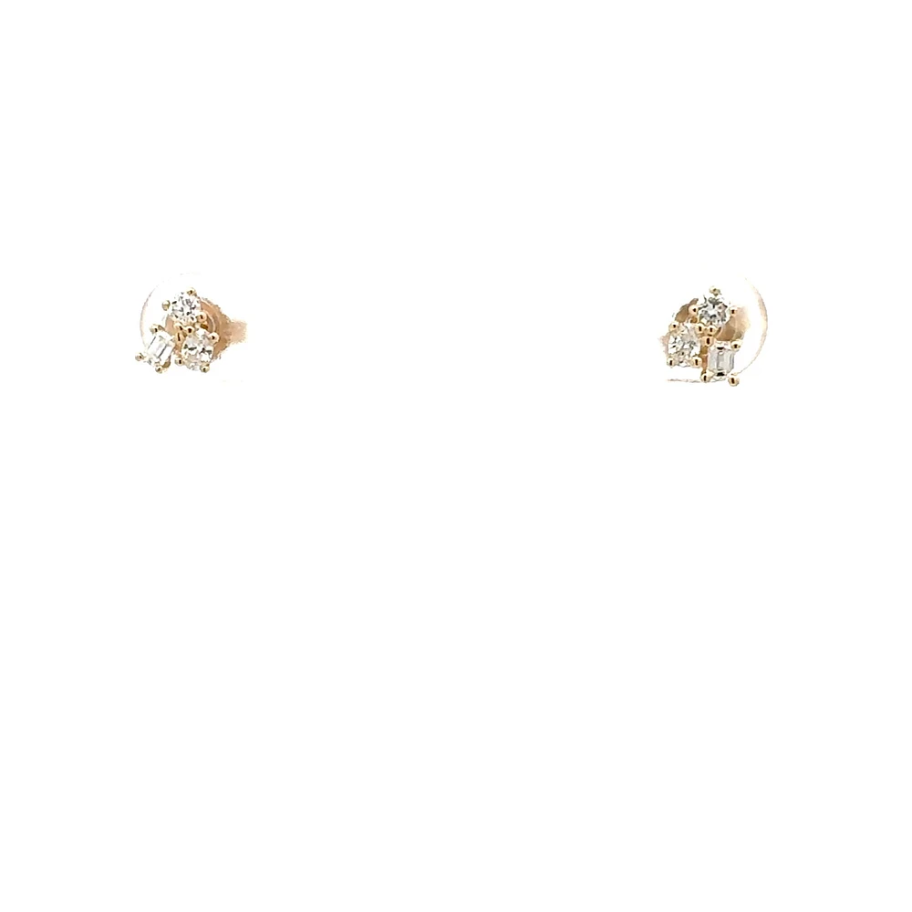 10K Yellow Gold 0.30cttw Lab Grown Diamond Earrings