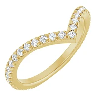 14K White, Yellow or Rose Gold 0.375cttw Diamond Ring - Lab Grown Diamonds /