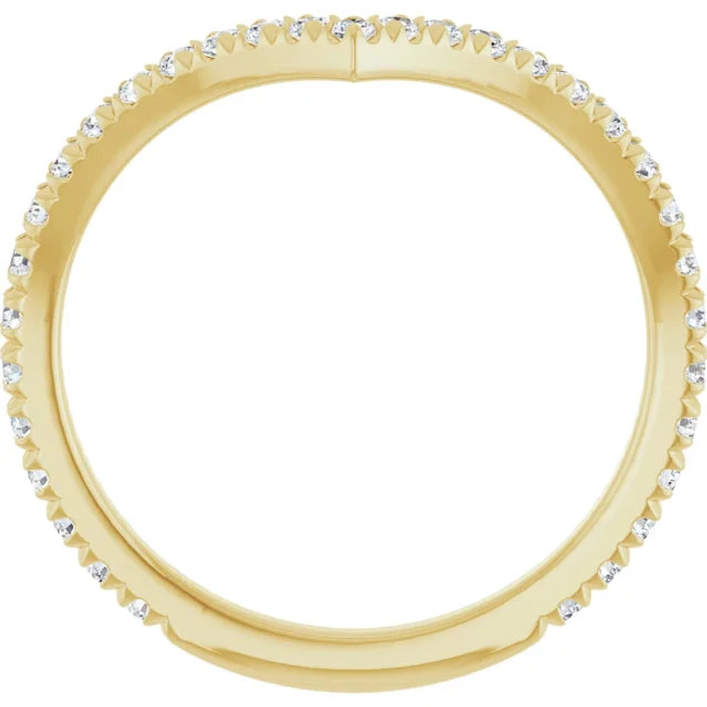 14K White, Yellow or Rose Gold 0.375cttw Diamond Ring - Lab Grown Diamonds /