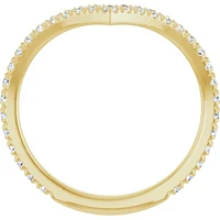 14K White, Yellow or Rose Gold 0.375cttw Diamond Ring - Lab Grown Diamonds /