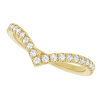 14K White, Yellow or Rose Gold 0.375cttw Diamond Ring - Lab Grown Diamonds /