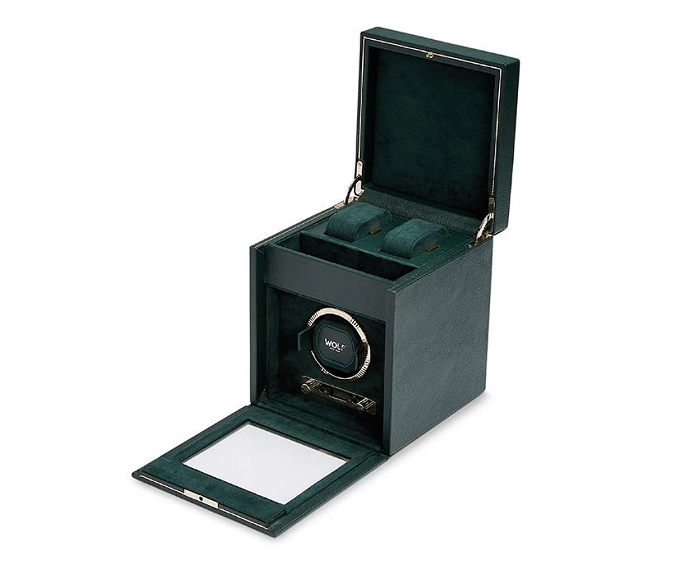 British Racing Single Watch Winder with Storage 