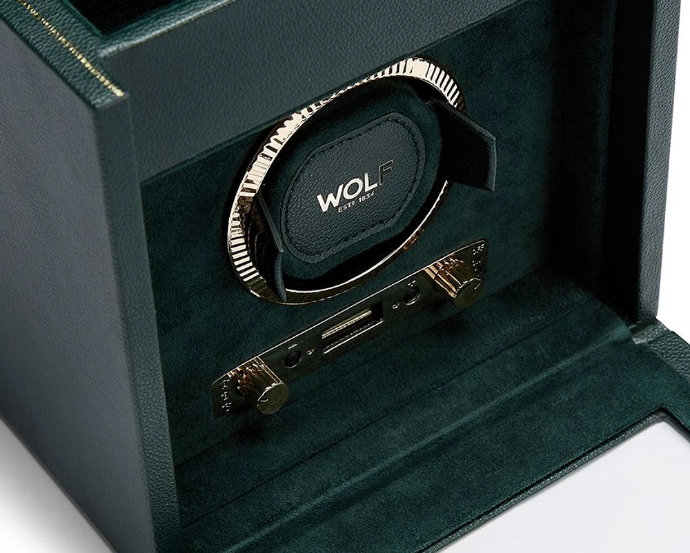British Racing Single Watch Winder with Storage 