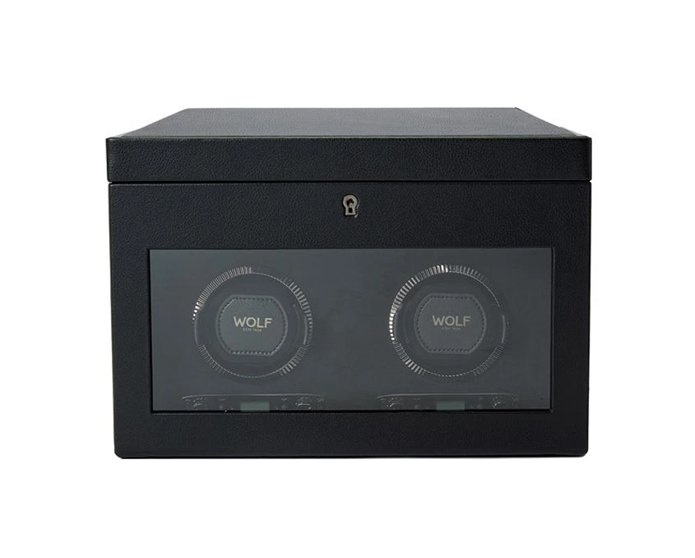 British Racing Double Watch Winder with Storage 