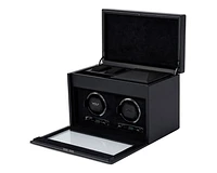 British Racing Double Watch Winder with Storage 