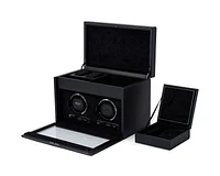British Racing Double Watch Winder with Storage 