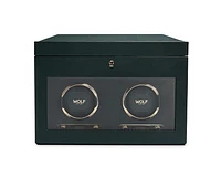 British Racing Double Watch Winder with Storage 
