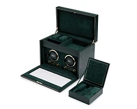 British Racing Double Watch Winder with Storage 