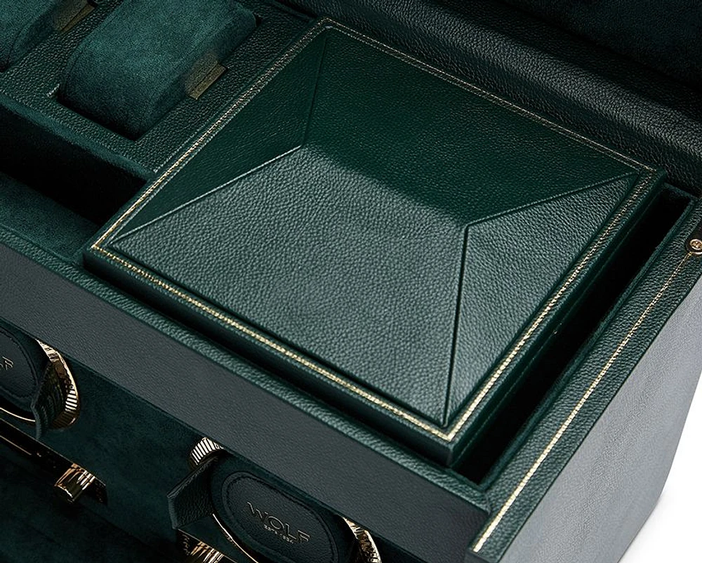 British Racing Double Watch Winder with Storage 