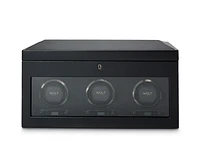 British Racing Triple Watch Winder with Storage 