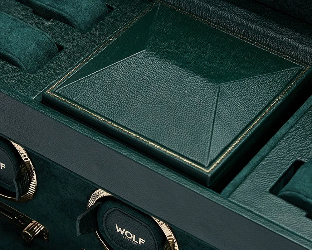 British Racing Triple Watch Winder with Storage 