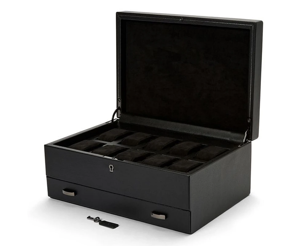 British Racing 10 Piece Watch Box With Storage 