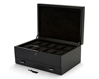 British Racing 10 Piece Watch Box With Storage 