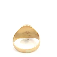 10K Yellow Gold Onyx Gents Signet Ring