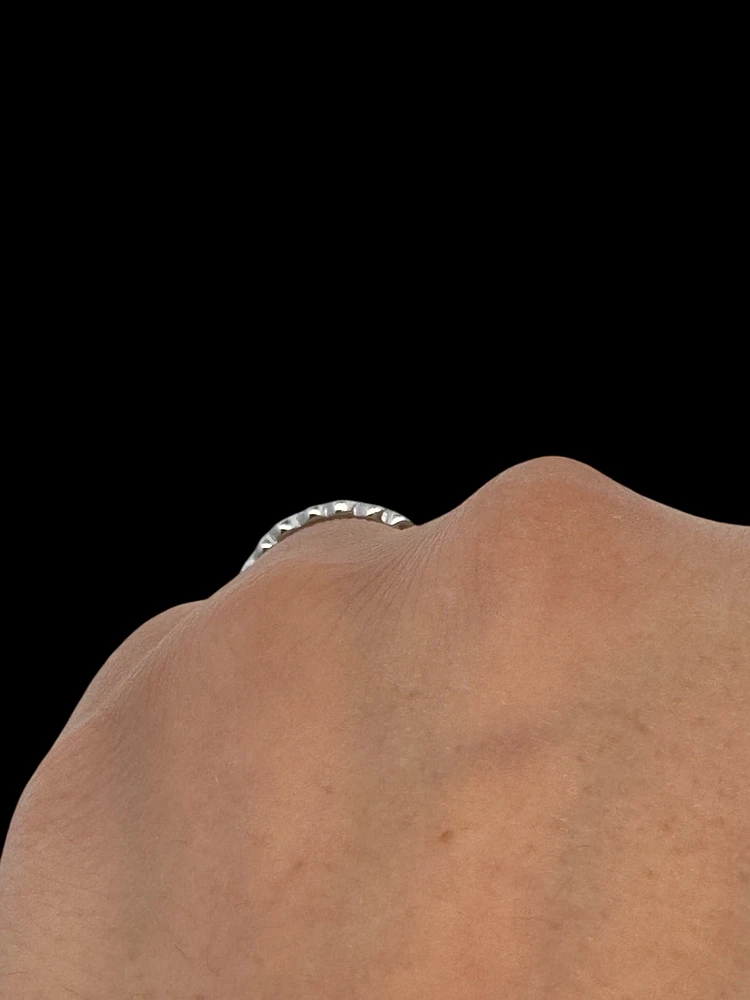 10K White or Yellow Gold Infinity Ring - /